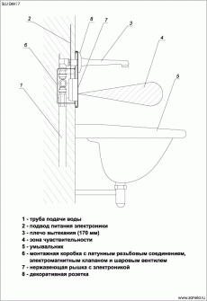 SANELA (Чехия) SLU 04HT17 Автоматический смеситель для подачи горячей и холодной воды