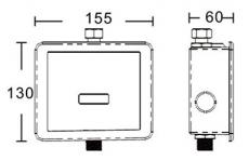 Схема  M-1098A Ksitex автосмыв для писсуара 