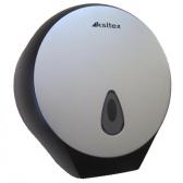 Кsitex TH-8002D держатель туалетной бумаги, пластик, серебро/черный